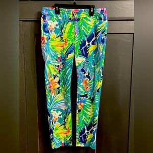 LILLY Pulitzer Kelly Ankle Length Pant in Safari Sighted  Size 0